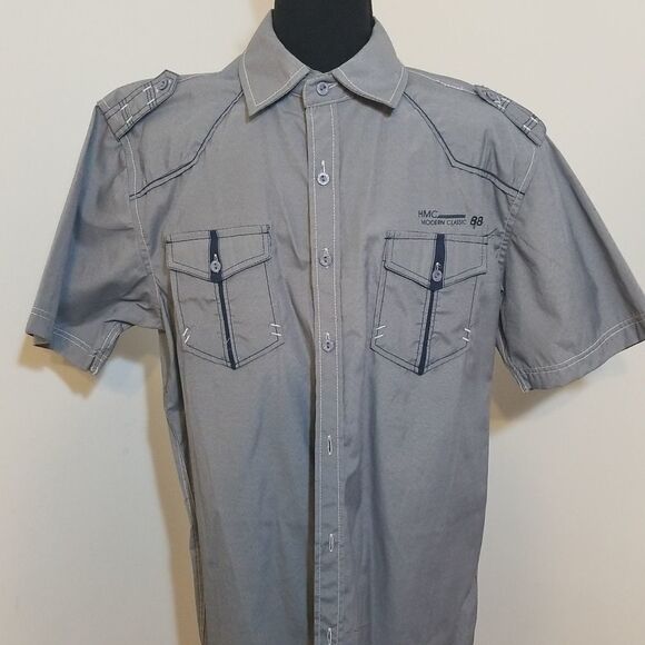 LR Scope NY MEN'S Shirt Gray - Picture 2 of 5